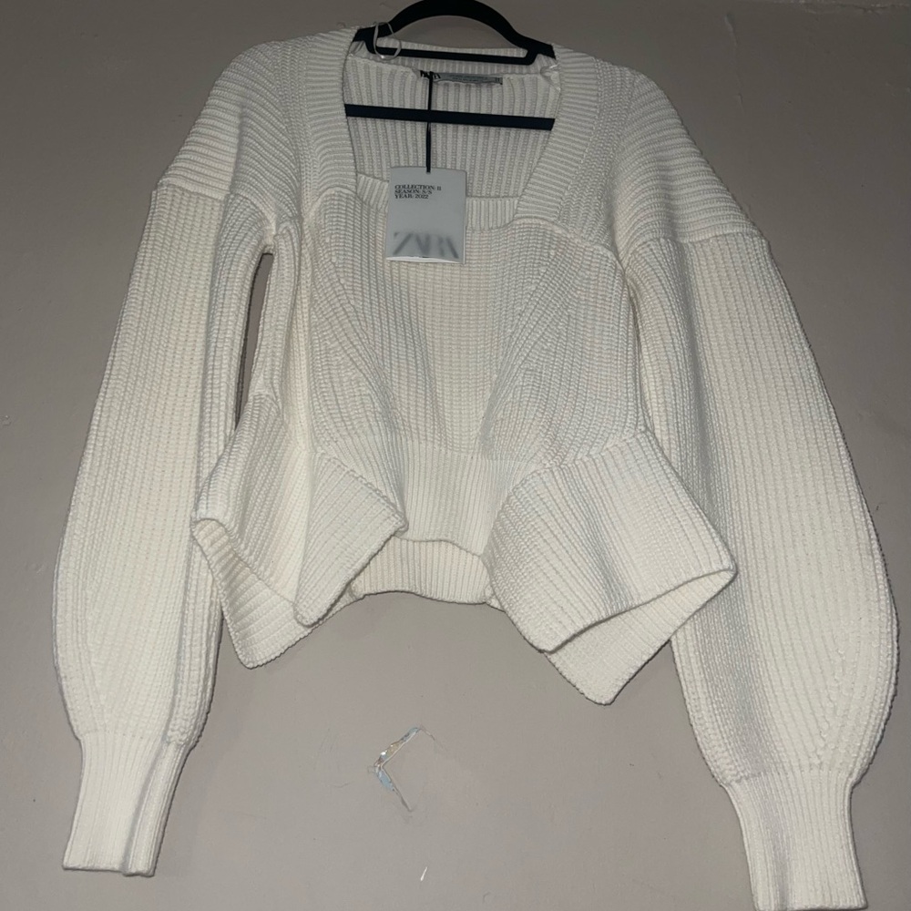 ZARA ASYMMETRICAL SWEATER LIMITED EDITION SIZE M REF. 6771/031 - Picture 6 of 7